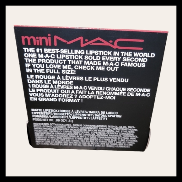 MAC Mini D For Danger Get It To Try Travel Gift Purse Perfect Lipstick New - Picture 9 of 9